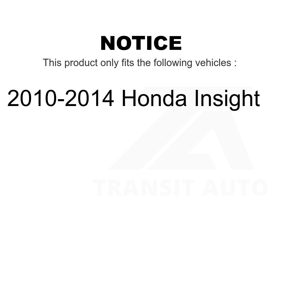 Front Wheel Bearing And Tie Rod End Kit For 2010-2014 Honda Insight