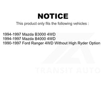 Charger l&#39;image dans la galerie, Kit d&#39;amortisseur de Suspension avant et arrière, pour Ford Ranger Mazda B4000 B3000 4WD 