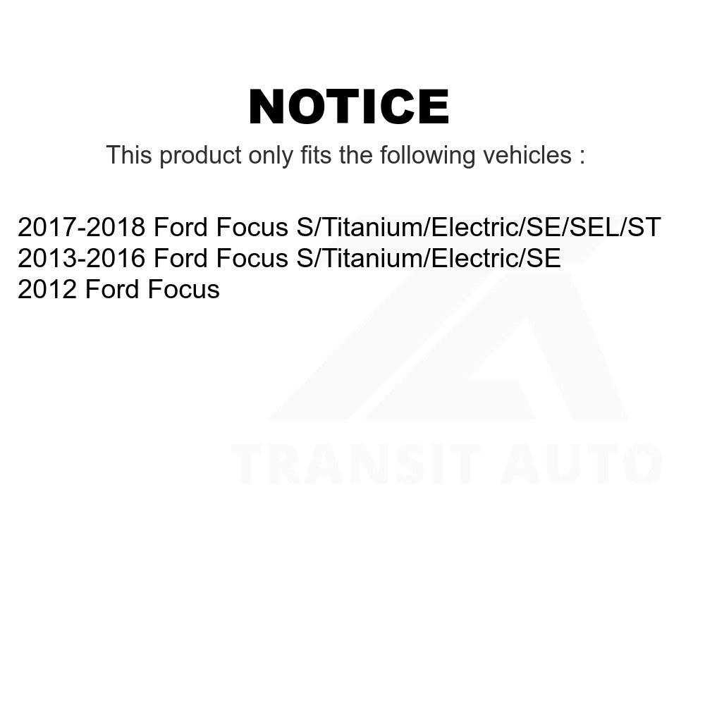 Rear Suspension Shock Absorber Pair For Ford Focus