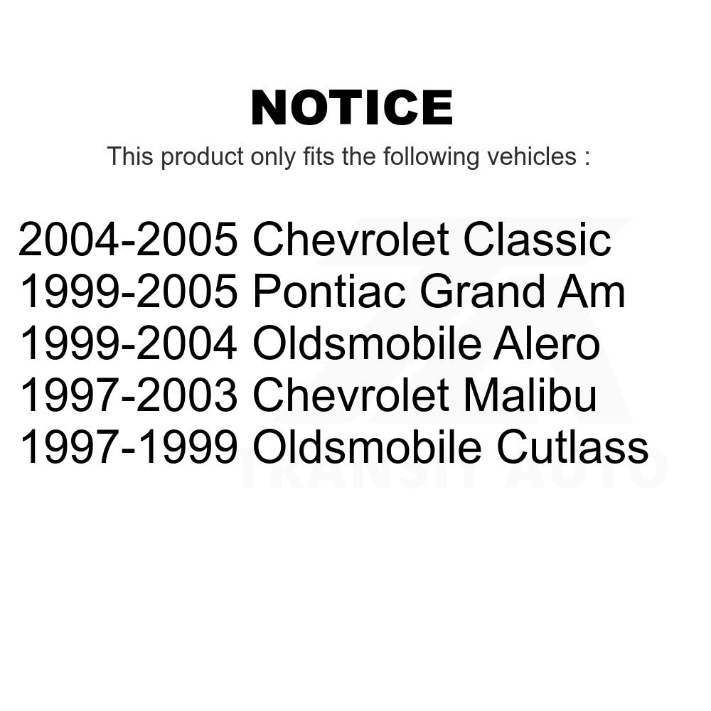 Front Strut & Spring Pair For Chevrolet Pontiac Grand Am Malibu Oldsmobile Alero