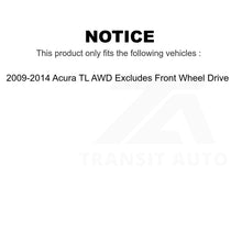 Charger l&#39;image dans la galerie, Front Strut And Spring Kit For 2009-2014 Acura TL AWD Excludes Wheel Drive