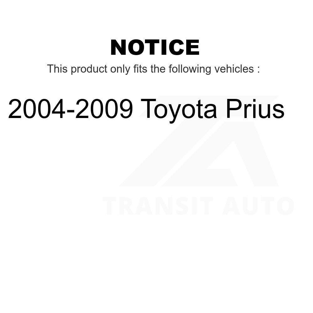 Kit complet d'amortisseurs avant et arrière et ressorts hélicoïdaux pour Toyota Prius 2004 – 2009 