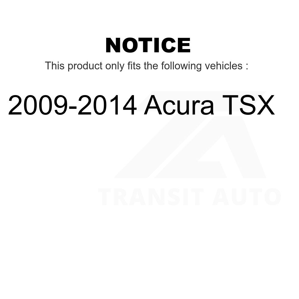 Kit de montage complet d'amortisseurs avant et arrière et ressorts hélicoïdaux pour Acura TSX 2009 – 2014 