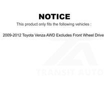 Load image into Gallery viewer, Rear Strut Spring Kit For 2009-2012 Toyota Venza AWD Excludes Front Wheel Drive