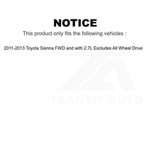 Charger l&#39;image dans la galerie, Front Rear Strut Spring Kit For 2011-2013 Toyota Sienna Excludes All Wheel Drive