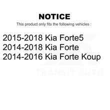 Charger l&#39;image dans la galerie, Front Rear Complete Shocks Strut Coil Spring Mount Kit For Kia Forte Forte5 Koup