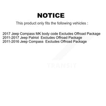 Charger l&#39;image dans la galerie, Front Rear Shock Strut Coil Spring Kit For Jeep Patriot Compass Excludes Offroad Package K78M-100332