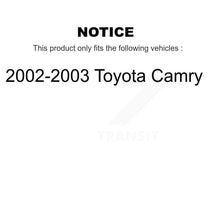 Load image into Gallery viewer, Front Rear Complete Shocks Strut &amp; Coil Spring Assemblies Kit For 2002-2003 Toyota Camry K78M-100346