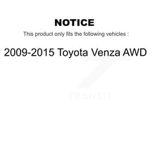 Load image into Gallery viewer, Front Rear Complete Shocks Strut Coil Spring Assembly Kit For 2009-2015 Toyota Venza AWD K78M-100356