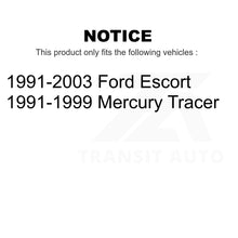 Load image into Gallery viewer, Front Wheel Bearing And Tie Rod End Kit For Ford Escort Mercury Tracer