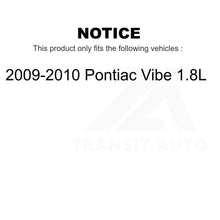 Load image into Gallery viewer, Front Wheel Bearing And Tie Rod End Kit For 2009-2010 Pontiac Vibe 1.8L