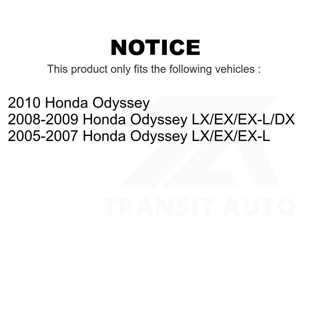 Front Wheel Bearing And Tie Rod End Kit For Honda Odyssey