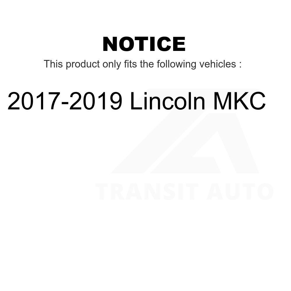 Front Wheel Bearing And Tie Rod End Kit For 2017-2019 Lincoln MKC