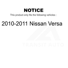 Load image into Gallery viewer, Front Wheel Bearing And Tie Rod End Kit For 2010-2011 Nissan Versa