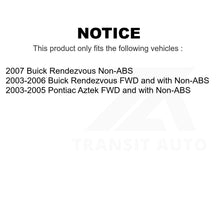 Charger l&#39;image dans la galerie, Front Wheel Bearing And Tie Rod End Kit For Buick Rendezvous Pontiac Aztek