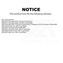 Load image into Gallery viewer, Front Wheel Bearing Tie Rod End Kit For Chevrolet Cobalt HHR Saturn Ion Pontiac