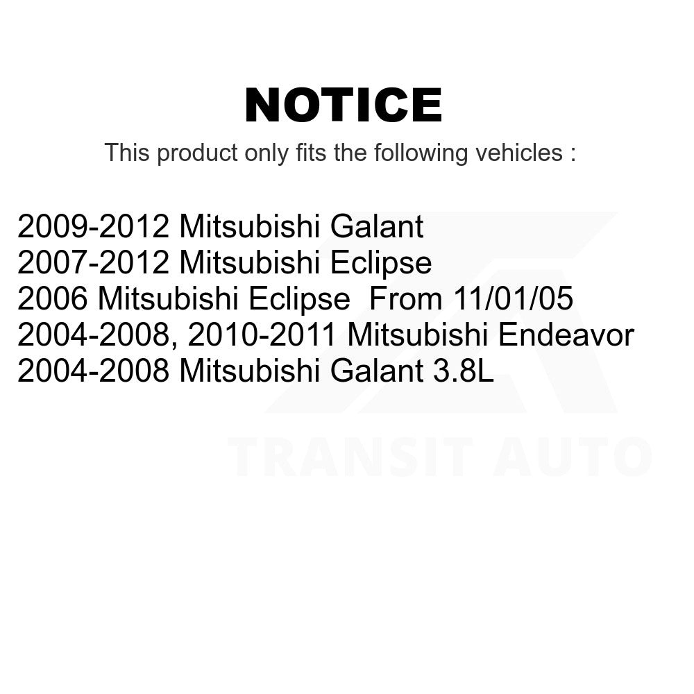 Front Wheel Bearing And Tie Rod End Kit For Mitsubishi Galant Eclipse Endeavor