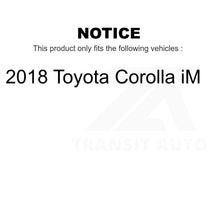 Load image into Gallery viewer, Front Wheel Bearing And Tie Rod End Kit For 2018 Toyota Corolla iM