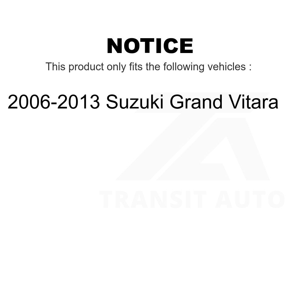 Front Wheel Bearing And Tie Rod End Kit For 2006-2013 Suzuki Grand Vitara