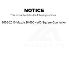 Load image into Gallery viewer, Front Wheel Bearing &amp; Tie Rod End Kit For 05-10 Mazda B4000 4WD Square Connector