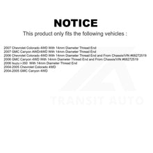 Charger l&#39;image dans la galerie, Front Wheel Bearing And Tie Rod End Kit For Chevrolet Colorado GMC Canyon Isuzu