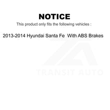 Load image into Gallery viewer, Front Wheel Bearing &amp; Tie Rod End Kit For 13-14 Hyundai Santa Fe With ABS Brakes