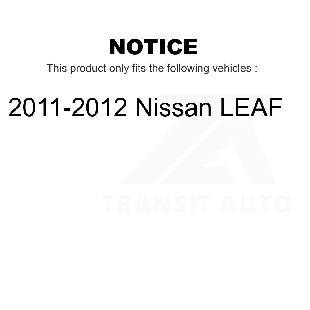 Front Wheel Bearing And Tie Rod End Kit For 2011-2012 Nissan LEAF