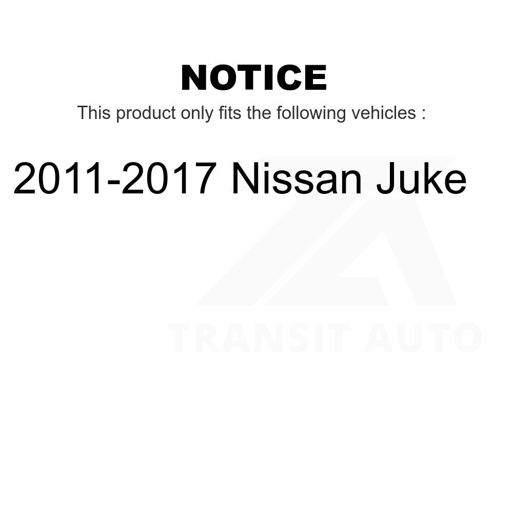 Front Wheel Bearing And Tie Rod End Kit For 2011-2017 Nissan Juke