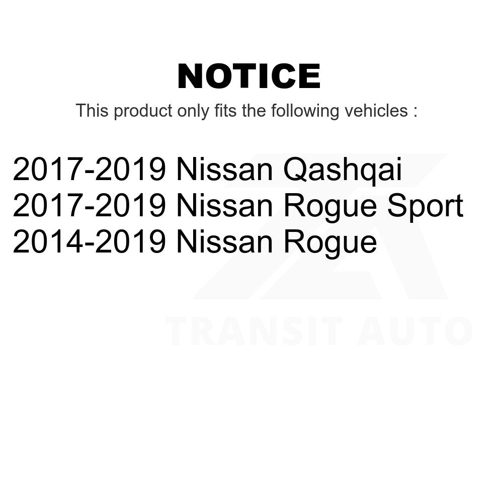 Front Wheel Bearing And Tie Rod End Kit For Nissan Rogue Sport Qashqai