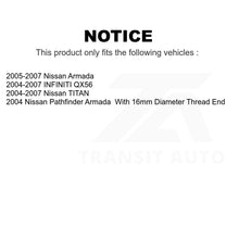 Load image into Gallery viewer, Front Wheel Bearing Tie Rod End Kit For Nissan Titan Armada INFINITI QX56 TITAN