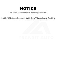 Charger l&#39;image dans la galerie, Front Hub Bearing Assembly And Link Kit For Jeep Cherokee