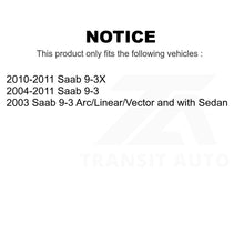 Charger l&#39;image dans la galerie, Front Hub Bearing Assembly And Link Kit For Saab 9-3 9-3X