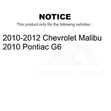 Charger l&#39;image dans la galerie, Front Hub Bearing Assembly And Link Kit For Chevrolet Malibu Pontiac G6