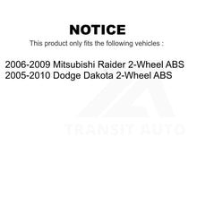 Charger l&#39;image dans la galerie, Front Hub Bearing Assembly And Link Kit For Dodge Dakota Mitsubishi Raider