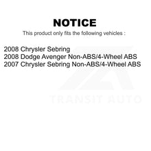 Charger l&#39;image dans la galerie, Front Hub Bearing Assembly And Link Kit For Chrysler Sebring Dodge Avenger