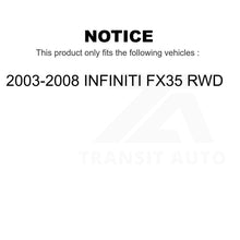 Charger l&#39;image dans la galerie, Front Hub Bearing Assembly And Link Kit For 2003-2008 INFINITI FX35 RWD