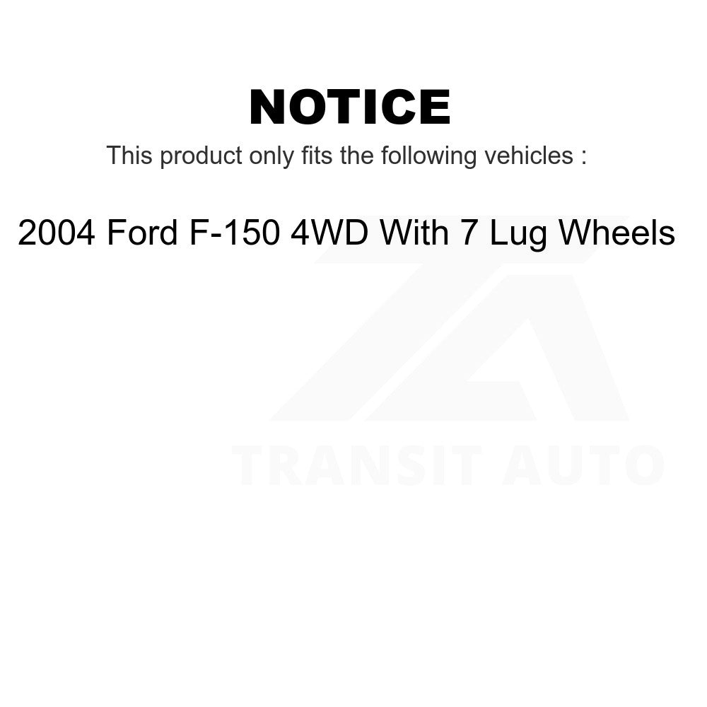 Front Hub Bearing Assembly & Link Kit For 2004 Ford F-150 4WD With 7 Lug Wheels