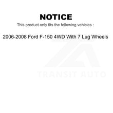 Charger l&#39;image dans la galerie, Front Hub Bearing Assembly &amp; Link Kit For 06-08 Ford F-150 4WD With 7 Lug Wheels