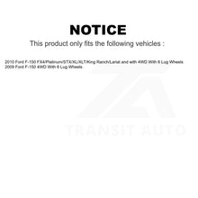 Charger l&#39;image dans la galerie, Front Hub Bearing Assembly And Link Kit For Ford F-150