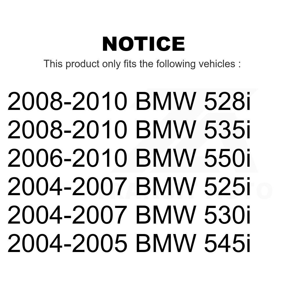 Front Hub Bearing Assembly And Link Kit For BMW 530i 528i 525i 535i 550i 545i