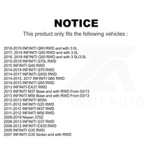 Charger l&#39;image dans la galerie, Front Hub Bearing Assembly &amp; Link Kit For INFINITI G37 Q50 G35 Nissan 370Z QX50