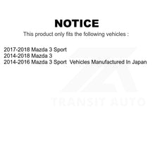 Charger l&#39;image dans la galerie, Front Hub Bearing Assembly And Link Kit For Mazda 3 Sport