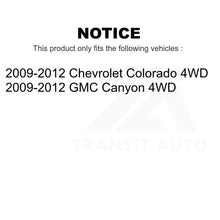 Load image into Gallery viewer, Front Hub Bearing Assembly And Link Kit For Chevrolet Colorado GMC Canyon 4WD