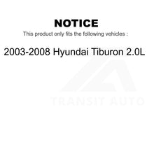 Charger l&#39;image dans la galerie, Front Wheel Bearing And Link Kit For 2003-2008 Hyundai Tiburon 2.0L