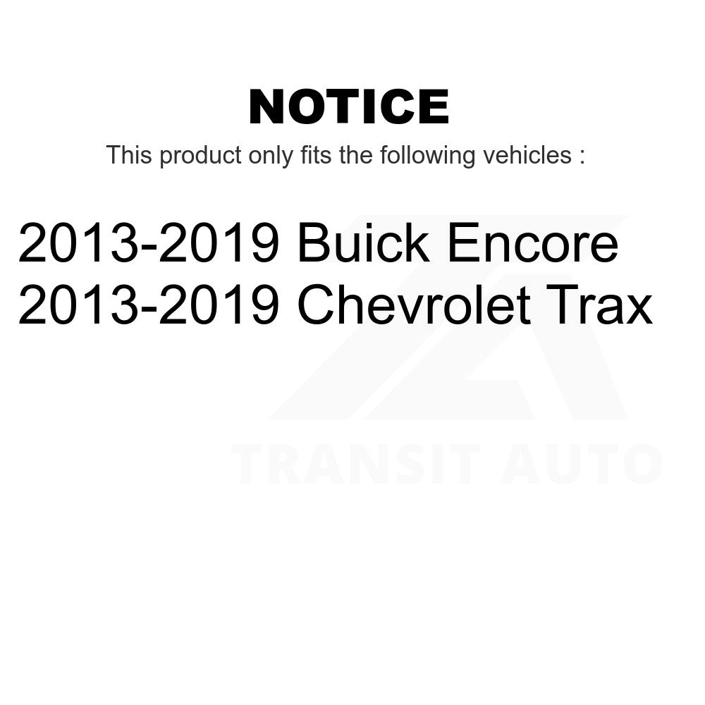 Front Wheel Bearing And Link Kit For 2013-2019 Buick Encore Chevrolet Trax