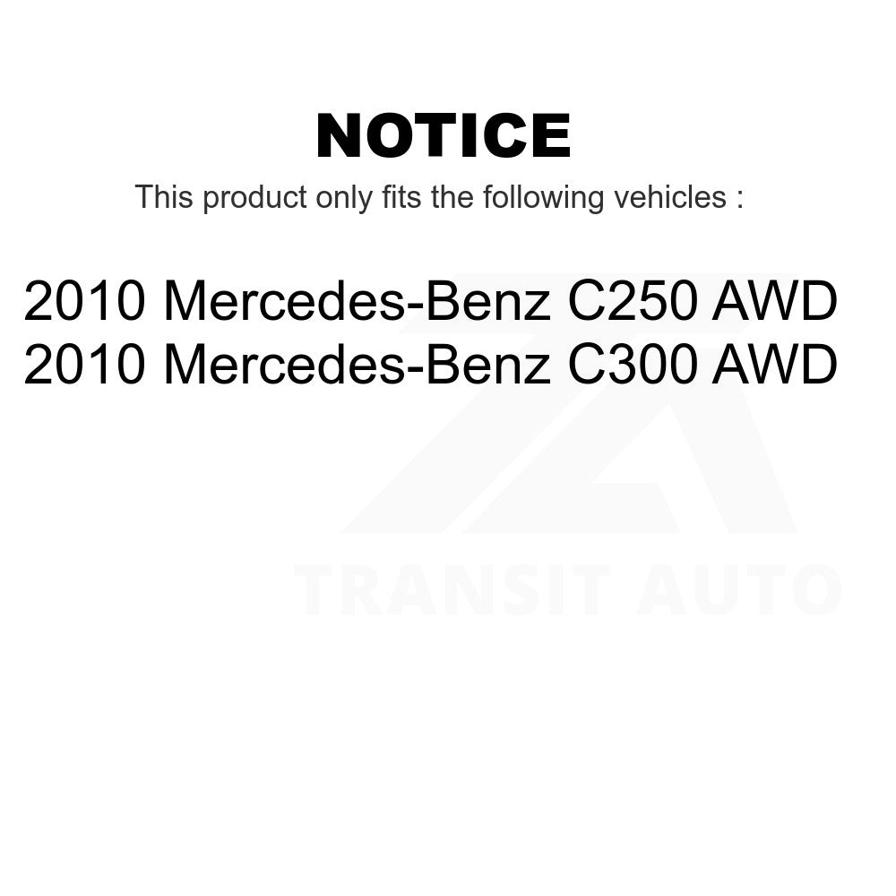 Front Wheel Bearing And Link Kit For 2010-2010 Mercedes-Benz C300 C250 AWD