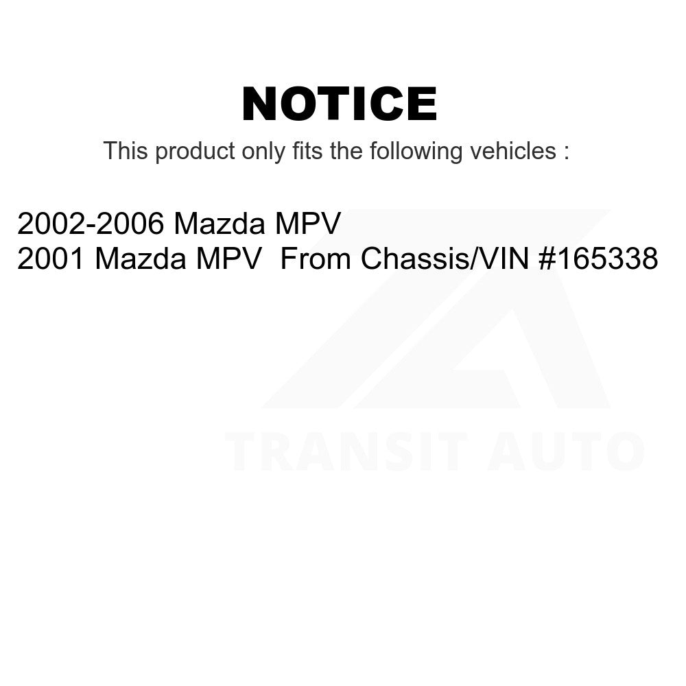 Front Wheel Bearing And Suspension Link Kit For Mazda MPV