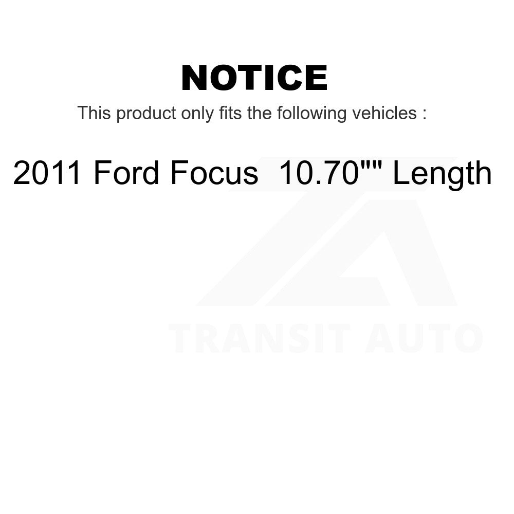 Front Wheel Bearing And Suspension Link Kit For 2011 Ford Focus 10.70" Length