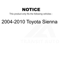 Charger l&#39;image dans la galerie, Front Wheel Bearing And Suspension Link Kit For 2004-2010 Toyota Sienna