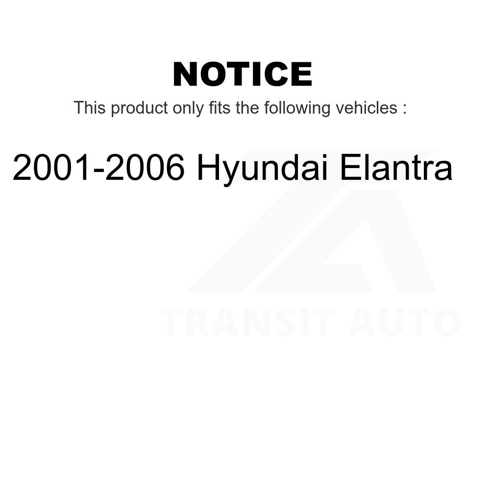 Front Wheel Bearing And Suspension Link Kit For 2001-2006 Hyundai Elantra